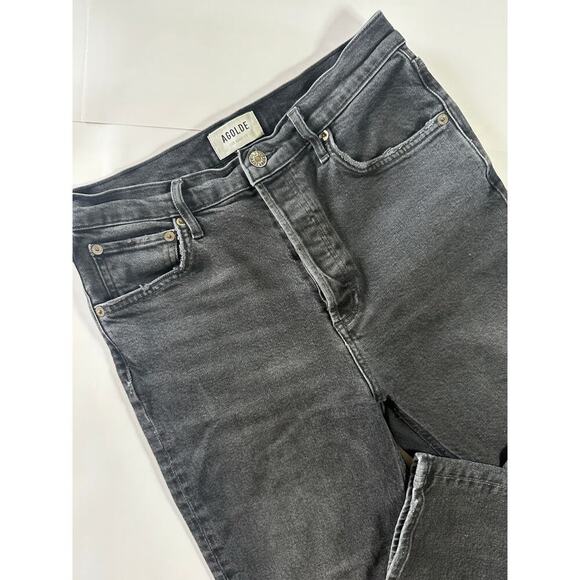 AGOLDE Riley High Rise Straight Crop Jeans Size 28 - Picture 2 of 5